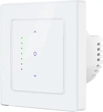 Switch smart me prekje për roleta/grila, Avatto CS20-EU-W, Wi‑Fi 2.4 GHz, kontroll përqindjeje, kompatibil me Tuya/Smart Life, Alexa/Google, i bardhë