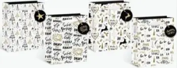 Qese dhurate W&amp;k Gift Bag B, 26×32×12.5 cm, dizajn festiv, shumëngjyrëshe