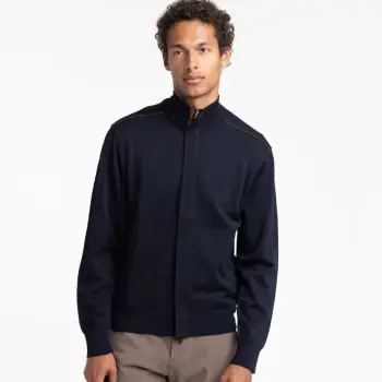 Bluzë PAUL & SHARK MENS KNITTED WOOL ZIPPED SWEATE