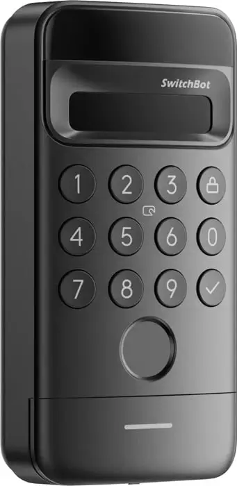 Tastierë kyçjeje smart SwitchBot Keypad Vision W7300500, Wi‑Fi, njohje fytyre 3D, gjurmë gishti, NFC, IP65, bateri 5000 mAh