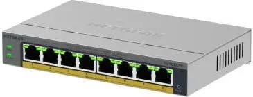 Switch Netgear GS108EPP-100EUS 8 porte 100Mbps gri - 1