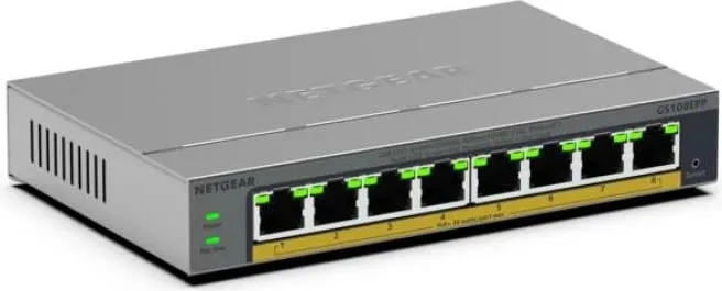Switch Netgear GS108EPP-100EUS 8 porte 100Mbps gri - 2