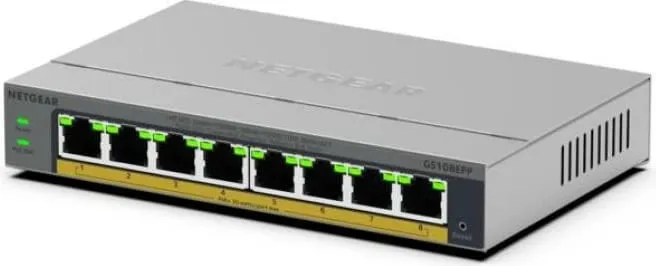 Switch Netgear GS108EPP-100EUS 8 porte 100Mbps gri - 4