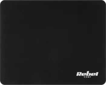 Mouse pad Rebel KOM1190, sipërfaqe pëlhure, pjesë gome kundër rrëshqitjes, i zi