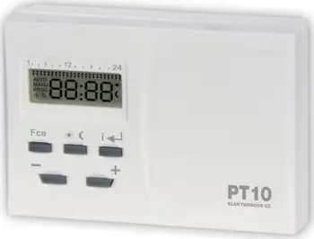 Termostat dhome Elektrobock PT 10, kontroll analog, montim ne mur, i bardhe