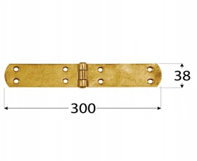 Menteshë Domax 300x38x2.5, metal, ngjyrë çeliku - 2