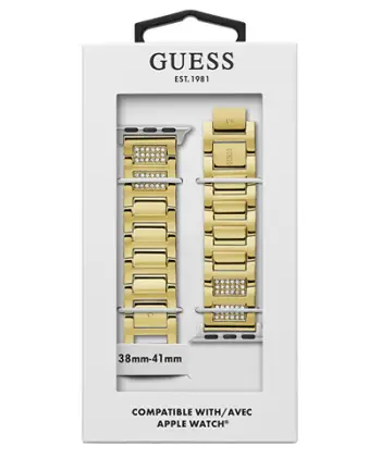 Rrip ore Guess për Apple Watch (38 - 41 mm) - CS2016S2, i artë