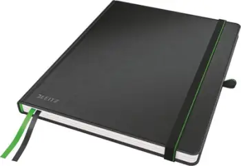 Bllok shënimesh Leitz Complete iPad Size, fletë me katrorë, i zi