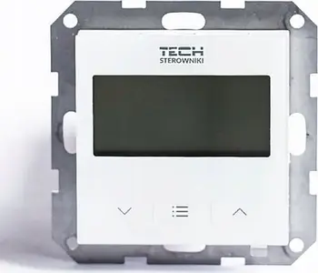 Termostat dhome Tech Wired Controller F-12B, me kabllo, ekran LCD, i bardhë