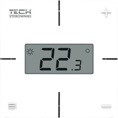 Termostat dhome Tech Wired R-X, sensor NTC, ekran LCD, i bardhë - 1