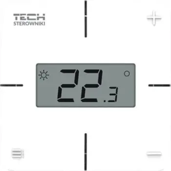 Termostat dhome Tech Wired R-X, sensor NTC, ekran LCD, i bardhë
