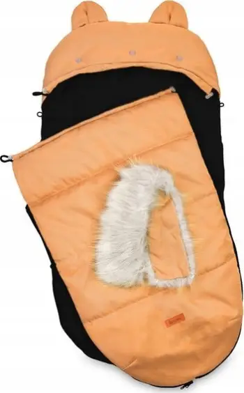 Qese dimërore për karrocë Sensillo Camel Stroller Cradle, material poliester rezistent ndaj ujit, mbushje anti alergjike, bezhë