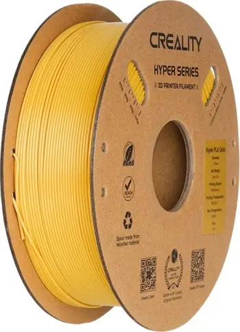 Filament PLA Creality Hyper Series 3399010266, 1.75 mm ±0.03 mm, 1 kg, shpejtësi e lartë, ari