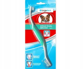Furçë dhëmbësh për qen Bogadent Ergo Brush Mini, për qen të vegjël, 1 copë, e bardhë