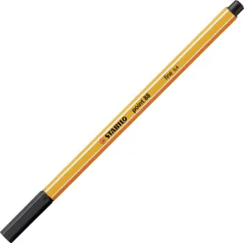 Set stilolapsa fineliner Stabilo Point 88, 50 copë, shumëngjyrëshe