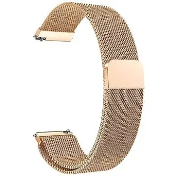 Rrip ore inteligjente Eternico Elegance Milanese Pro, universal 20mm, çelik inox, ngjyrë rozë gold