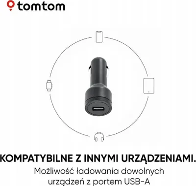 Karikues makinë TomTom, me kabllo USB, për navigues 7", i zi - 3