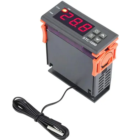 Termostat Eurokomp STC-1000, 230V, kontroll temperature, gri - 3