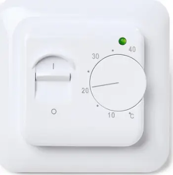 Termostat Heatcom HC15, me sensor dyshemeje, i bardhë
