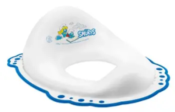 Ulëse reduktuese tualeti Maltex Smurfs, antiglisante, e bardhë