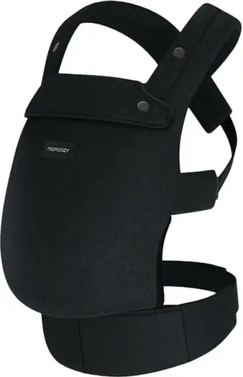 Mbajtëse bebe, Momcozy, BC001-BL00NB-A, 100% pambuk, ergonomike, 3-20 kg, e zezë