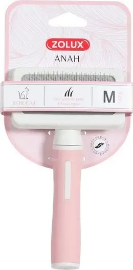 Brushë për mace Zolux ANAH, për mace të mesme, dorezë SOFT TOUCH