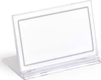 Mbajtës tavoline për karta biznesi Argo SRD516, 80x57mm, plastikë transparente