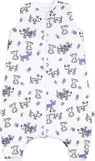 Qese gjumi për bebe PULP Dogs, me këmbë dhe çorape, 0.5 TOG, nga 6m në 2.5v