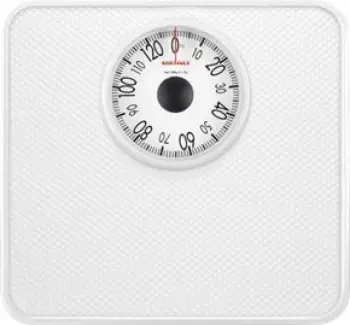 Peshore personale analoge, Soehnle, Tempo 61098, kapacitet 130 kg, sipërfaqe kundër-rrëshqitjes, kasë çeliku, e bardhë