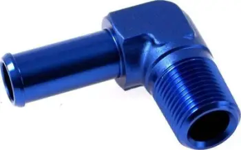 Lidhës 90° TurboWorks D, AN8 3/8"-18NPT, alumin
