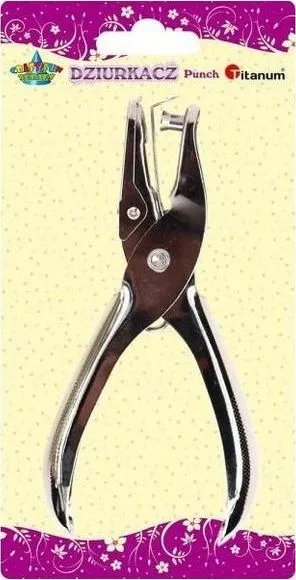 Grusht letre Titanum Single-Hole, metal, 6mm, argjendtë - 1