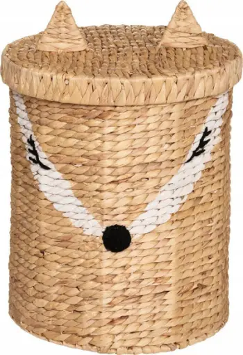 Shportë lodrash Atmosphera Fox Toy Bin, 37x50cm, material water hyacinth, bezhë