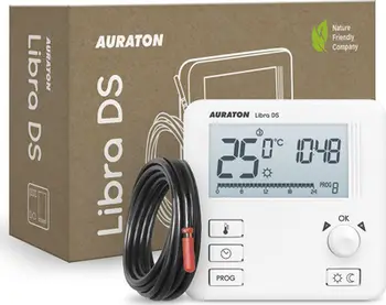 Termostat kabllor Auraton Libra DS 617, programim javor, ekran LCD, i bardhë