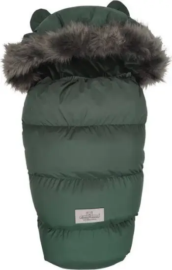 Qese gjumi për karrocë Venus Microfiber 100cm, e papërshkueshme nga uji, me muff për duar, bezhë