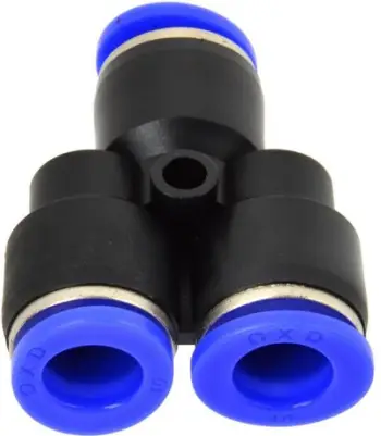 Lidhës automatik ajri GEKO PU PE Y, 10mm, blu