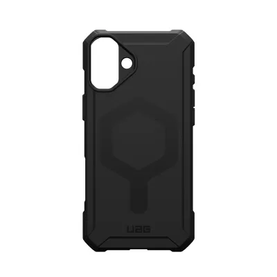 Kopertinë telefoni Urban Armor Gear Essential Armor, për iPhone 16 Plus, MagSafe, e zezë transparente - 1