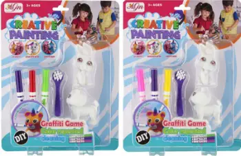 Set kreativ për pikturim MEGA CREATIVE Animals Mix, figura për pikturim, shumëngjyrësh