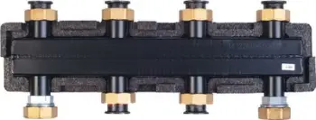 Manifold ngrohjeje Huch EnTEC DWZ R044402033, për 2 deri 3 qarqe, me shkëputje, me konzol montimi