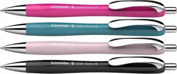Set stilolapsa Schneider Slider Rave, 3+1 falas, ngjyra të përziera