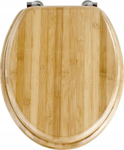 Ulese tualeti Wenko Bamboo, bambu, kafe e errët - 1