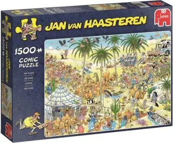 Puzzle, Jumbo, Jan van Haasteren The Oasis, 1500 copë, modeli 19059