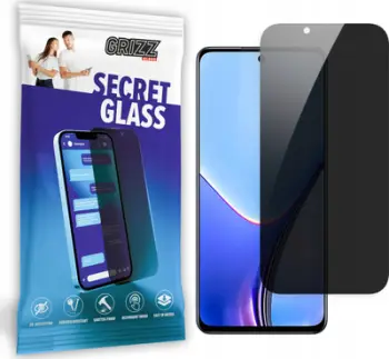 Xham mbrojtës privatësie Grizz SecretGlass për Realme 11x, mbulim i plotë ekrani, rezistent ndaj gërvishtjeve, transparent