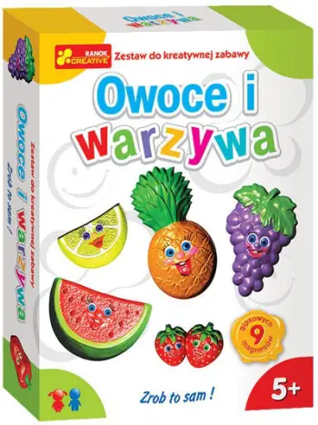 Set kreativ Ranok Creative Fruits and Vegetables, magnete, për fëmijë