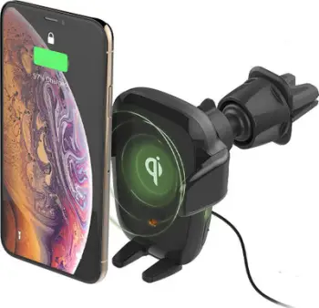 Mbajtës telefoni për veturë iOttie AutoSense, karikues wireless QI, montim në grilë ajri dhe CD