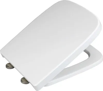 Ulese tualeti Wenko Square, Soft Close, Fix Clip, e bardhë - 1