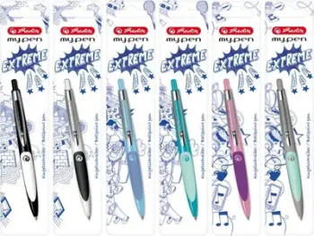 Set stilolapsa xhel Herlitz my.pen, 6 copë, me shtypje, ngjyra të përziera