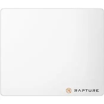 Mousepad gaming Rapture RESPAWN M, madhësi M, bazë gome antirrëshqitëse, i bardhë