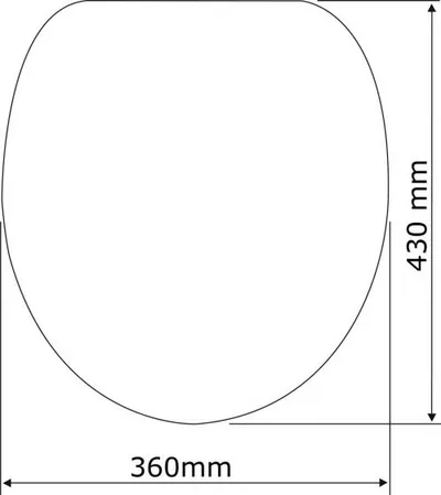 Ulese tualeti Wenko Valencia, MDF, 37.5 x 44.5 cm, e bardhë - 4