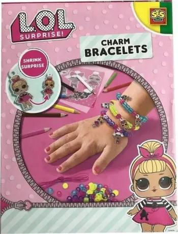 Set kreativ SES LOL Bracelets, byzylykë me rruaza, për fëmijë, shumëngjyrësh