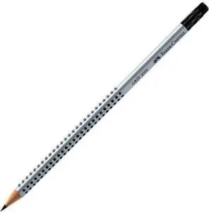 Laps Faber-Castell Grip 2001 HB, me gomë, gri